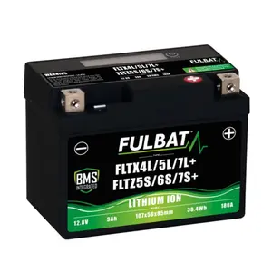 Motorcycle battery Fulbat FLTX4L/5L/7L+-FLTZ5S/6S/7S+