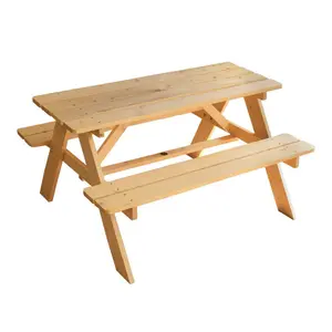 Houten picknicktafel voor kinderen Fun House image-0