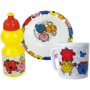 Children's bowl, Water bottle and mug crockery set Fun House Monsieur Madame image-0