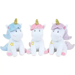 Crockery set, 2 soup plates, 2 cutlery sets and girl plush toy Fun House Licorne image-1