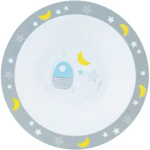 Children's glass dinner plate/cutlery set Fun House Espace image-2