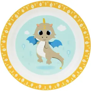 Crockery set 2 glasses, 2 cutlery sets and 2 children's plates Fun House Leon Le Dragon image-1