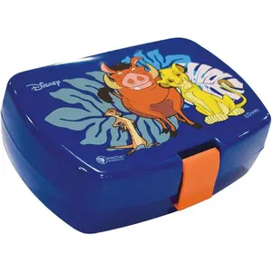 Tableware set: glass, deep plate, plate, mug, water bottle, snack box, and 2 children's cutlery. Fun House Disney Le Roi Lion image-6