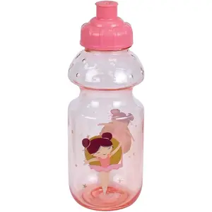 Tableware set: glass, deep plate, flat plate, cutlery, water bottle, and snack box for girls. Fun House Ballerine image-5