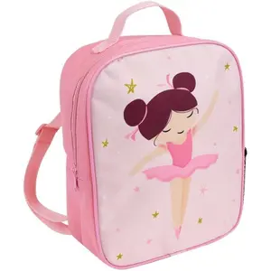 Girls Fun House Ballerina Tableware Set: Bottle, Snack Box, & Insulated Backpack image-1