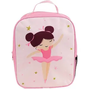 Girls Fun House Ballerina Tableware Set: Bottle, Snack Box, & Insulated Backpack image-3