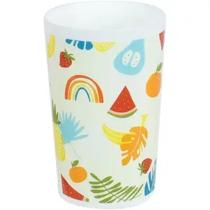 Fun House Fruity's Glass Dinner Set: Soup Plate, Dinner Plate, Bottle, Snack Box & 2 Utensils image-3