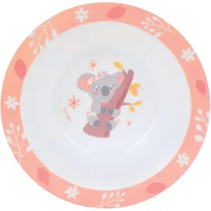Crockery set glass, plate, soup plate, 2 place settings and a child's cuddly toy Fun House Mimi Koala image-3