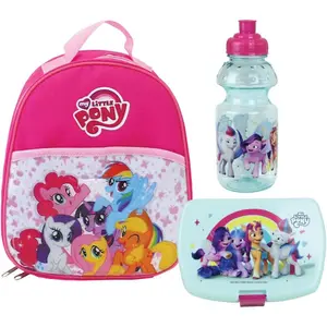 Tableware set, lunch box and insulated backpack for girls Fun House My Little Pony image-0