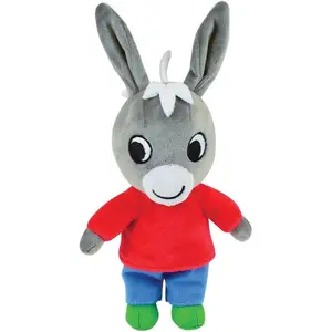 Crockery set glass plates, 2 place settings and child's cuddly toy Fun House Trotro image-1