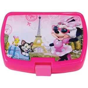 Tableware set glass deep plate, plate, cutlery, water bottle, snack box for girls Fun House Disney Minnie image-3