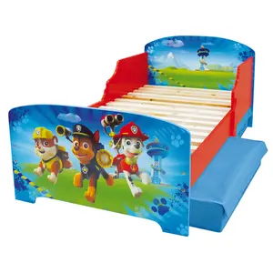 Dětská postel s lamelovým roštem a 2 zásuvkami Fun House Pat'Patrouille image-0