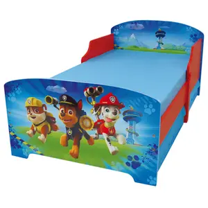 Dětská postel s lamelovým roštem a 2 zásuvkami Fun House Pat'Patrouille image-2