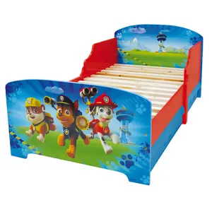 Dětská postel s lamelovým roštem a 2 zásuvkami Fun House Pat'Patrouille image-3