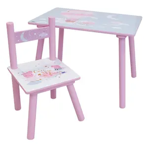 Table d'activités + 1 chaise fille Fun House Peppa Pig dream image-0