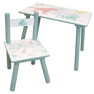 Activity table + 1 children's chair Fun House Jurassic World image-0