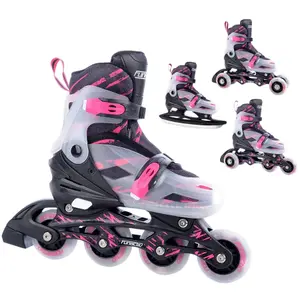 Rolki freeskate dziewczęce FunActiv 4in1 image-0