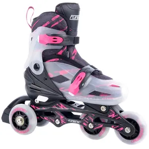Rolki freeskate dziewczęce FunActiv 4in1 image-3