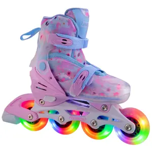 Rolki freeskate dziewczęce FunActiv LED 4in1 image-1