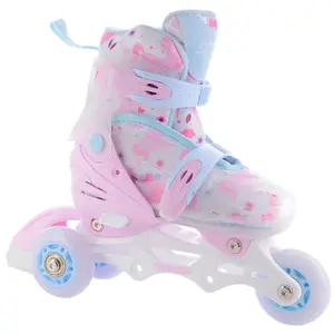 Rolki freeskate dziewczęce FunActiv LED 4in1 image-2