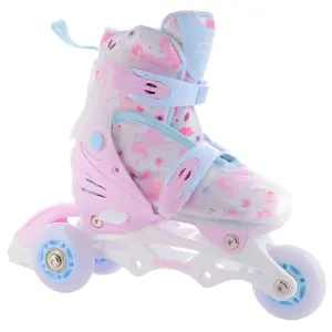 Rolki freeskate dziewczęce FunActiv LED 4in1 image-3