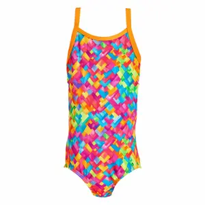 1-piece swimsuit printed baby girl Funkita Stroke Rate To image-0