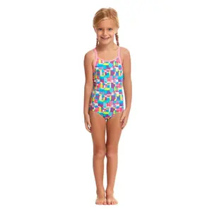 1-piece printed swimsuit for girls Funkita image-0