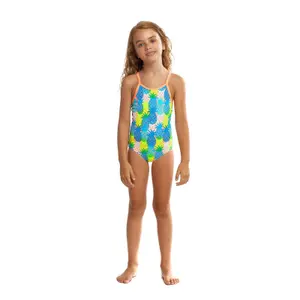 1-piece belted swimsuit for girls Funkita Frill One image-2