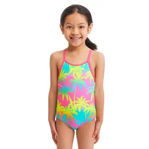 1-piece printed swimsuit for girls Funkita image-0