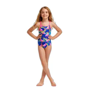 1 piece swimsuit printed baby girl Funkita image-2
