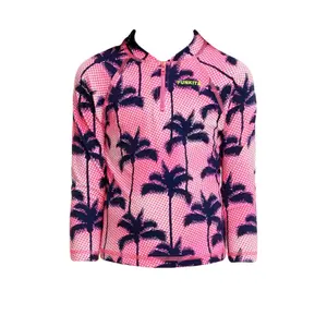 Zipped swimsuit top for girls Funkita Rash image-0