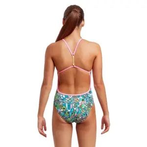 Girl's 1-piece twisted swimsuit Funkita image-1