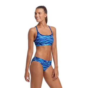 Badeanzugoberteil für Frauen Funkita Sports image-2