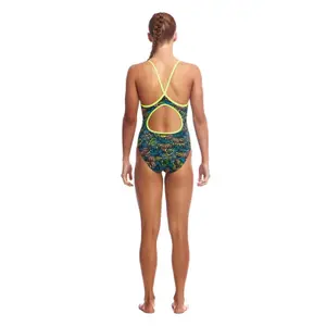 1-piece swimsuit for girls Funkita Eco Diamond Back image-1