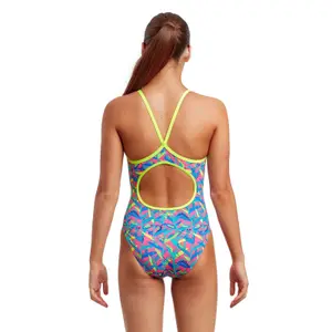 1-piece swimsuit for girls Funkita Eco Diamond back image-1