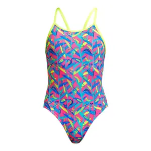 1-piece swimsuit for girls Funkita Eco Diamond back image-2