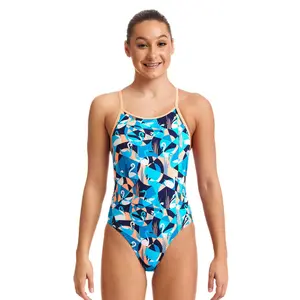 1-piece swimsuit for girls Funkita Eco Diamond image-1