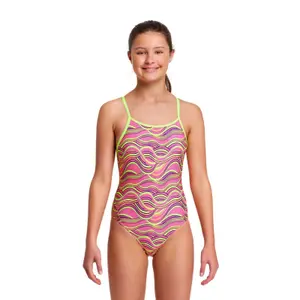 1-piece swimsuit for girls Funkita Diamond Back image-1