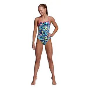 1-piece swimsuit for girls Funkita Eco Strapped In image-2