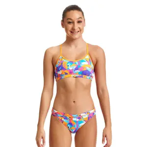 2-piece swimsuit for girls Funkita Eco Racerback image-0