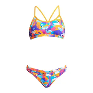 2-piece swimsuit for girls Funkita Eco Racerback image-2