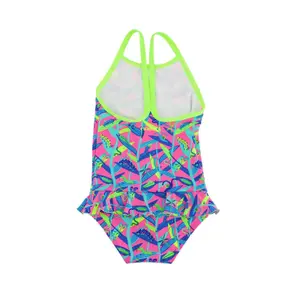 1-piece baby girl swimsuit Funkita Eco Belted Frill image-3