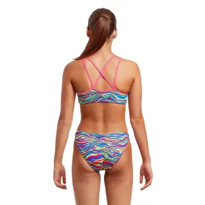 2-piece swimsuit for girls Funkita Eco Criss Cross image-1