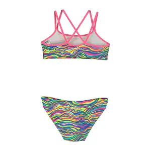 2-piece swimsuit for girls Funkita Eco Criss Cross image-3
