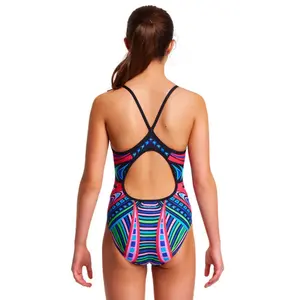 1-piece swimsuit for girls Funkita Diamond Back image-1