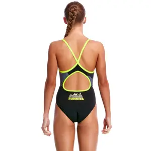 1-piece swimsuit for girls Funkita Diamond Back image-1