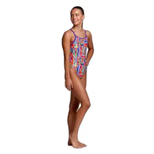 1-piece swimsuit for girls Funkita Diamond Back image-2