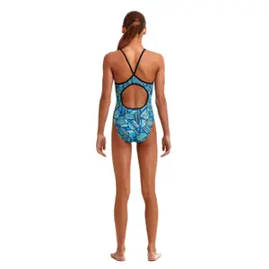 1-piece swimsuit for girls Funkita Diamond Back image-1