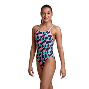 1-piece swimsuit for girls Funkita Diamond Back image-4