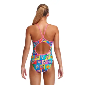 1-piece swimsuit for girls Funkita Diamond Back image-1